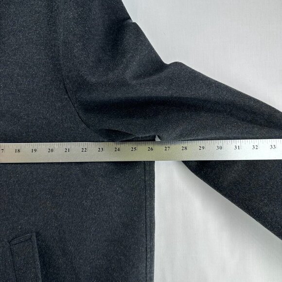 Pronto-Uomo Blazer Mens Size XL Boiled Wool Angora One Button Jacket Black - Picture 10 of 13